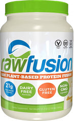 Rawfusion Plant-Based Protein Vanilj baksida näringsfakta