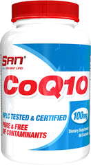 CoQ10 – 100 mg (60 kapslar) baksida med näringsinformation