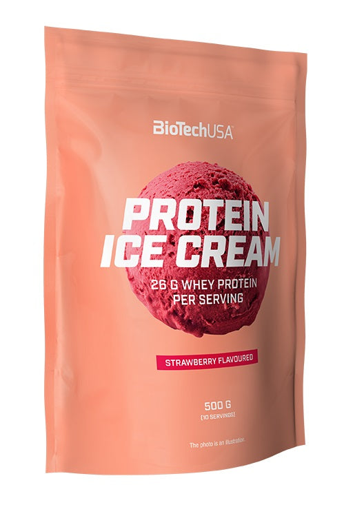 BioTechUSA Protein Ice Cream Strawberry framsida