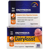 Enzymedica - Dairyassist - Täydellinen Maitohappo-Digestion Kaava - 30 Kapselia