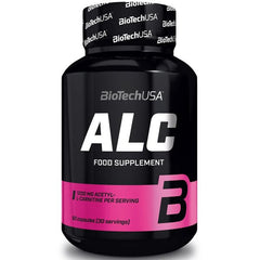 Biotechusa Acetyl-L-Carnitine baksida näringsfakta