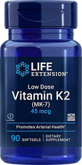 Vitamin K2 (MK-7) låg dos – 45mcg framsida