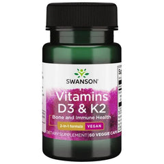 Swanson - Vitamins D3 & K2 - 30 Caps