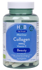 Holland & Barrett - Marine Kollagen Med Vitamin C - 90 Tabletter