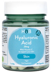 Hyaluronsyra med Vitamin C – 30 kapslar baksida