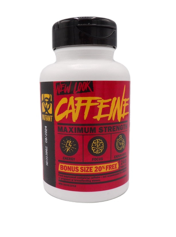 Caffeine – 240 tabletter baksida med näringsinformation