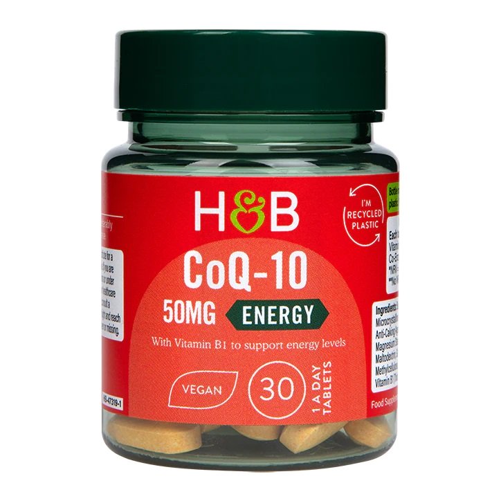 Coq-10 100 mg framsida, flaska med 30 tabletter