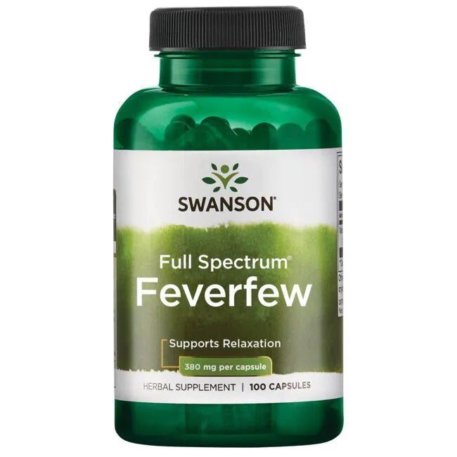 Swanson Full Spectrum Feverfew 380mg framsida