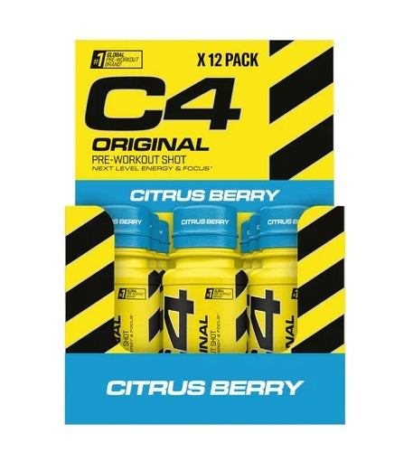 C4 Original Pre-Workout Shot Citrus Berry framsida