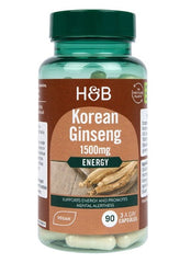 Holland & Barrett - Koreansk Ginseng, 1500mg - 90 Vcaps