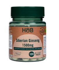 Holland & Barrett Siberian Ginseng baksida näringsfakta