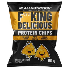 Allnutrition - Delicious Protein Chips, Cheese And Onion - 60g (KORT HOLDBARHED 2026-07-30)