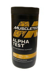 Alpha Test – Testosteronstöd baksida med näringsinformation