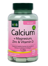 Holland & Barrett Calcium + Magnesium Zinc & Vitamin D framsida
