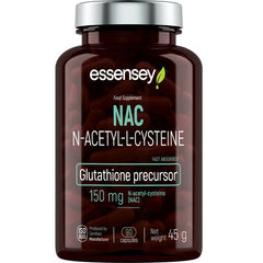 NAC 150 mg – 90 kapslar baksida med näringsinformation
