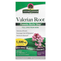 Nature's Answer Valerian Root näringsfakta