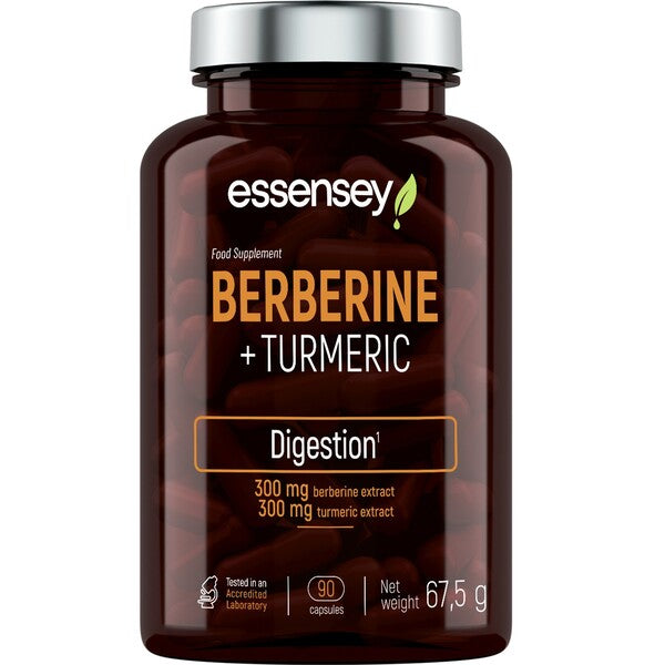 Berberine + Turmeric – 90 kapslar baksida näringsfakta