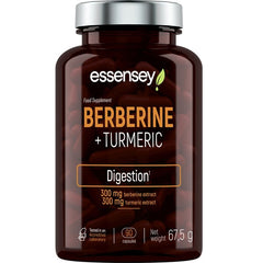 Berberine + Turmeric – 90 kapslar baksida näringsfakta