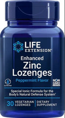 Enhanced Zinc Lozenges baksida näringsfakta