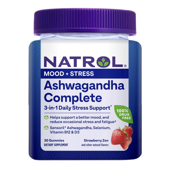 Natrol - Ashwagandha Complete, Strawberry - 30 Gummies