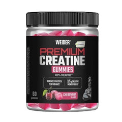 Weider - Premium Creatine Gummies, Cherry - 30 Gummies - 60 Gummies