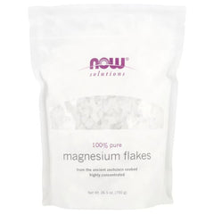 NOW Foods 100% Pure Magnesium Flakes framsida