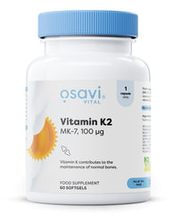 Osavi Vitamin K2 MK-7 ingredienser etikett