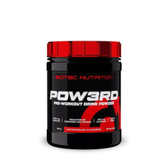 Pow3Rd Pre-Workout Energidryck baksida näringsinformation