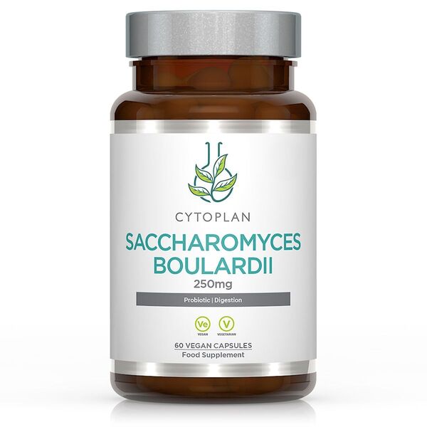 Saccharomyces Boulardii baksida med näringsinformation