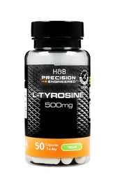 L-Tyrosin 500mg – 50 kapslar framsida