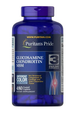 Puritan's Pride - Glucosamine Chondroitin MSM - 480 Coated Caplets - 480 Caps
