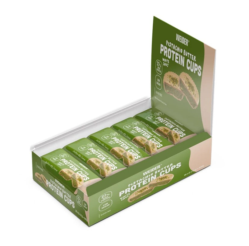 Weider Protein Cups Pistachio Butter baksida näringsfakta