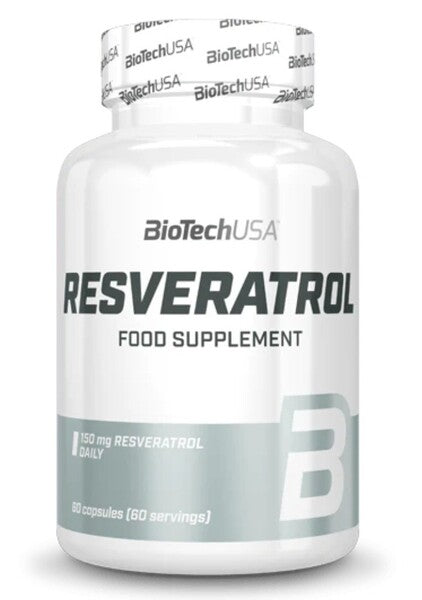 Biotechusa Resveratrol 60 kapslar framsida