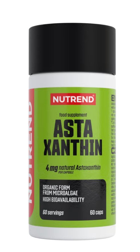 Astaxanthin 60 kapslar baksida näringsfakta