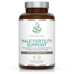 Male Fertility Support – 90 vegetariska kapslar baksida
