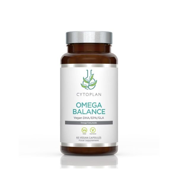 Omega Balance – Växtbaserad Omega-3 & GLA baksida näringsfakta