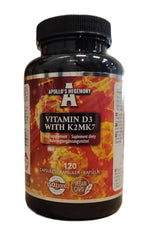 Vitamin D3 med K2 MK7 – 120 kapslar baksida