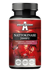 Nattokinase – 2000 FU framsida på förpackning