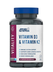 Applied Nutrition - Vitamin D3 & Vitamin K2 - 60 Vcaps