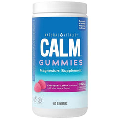 Natural Vitality - Calm Gummies, Hindbær Citron - 60 Gummies