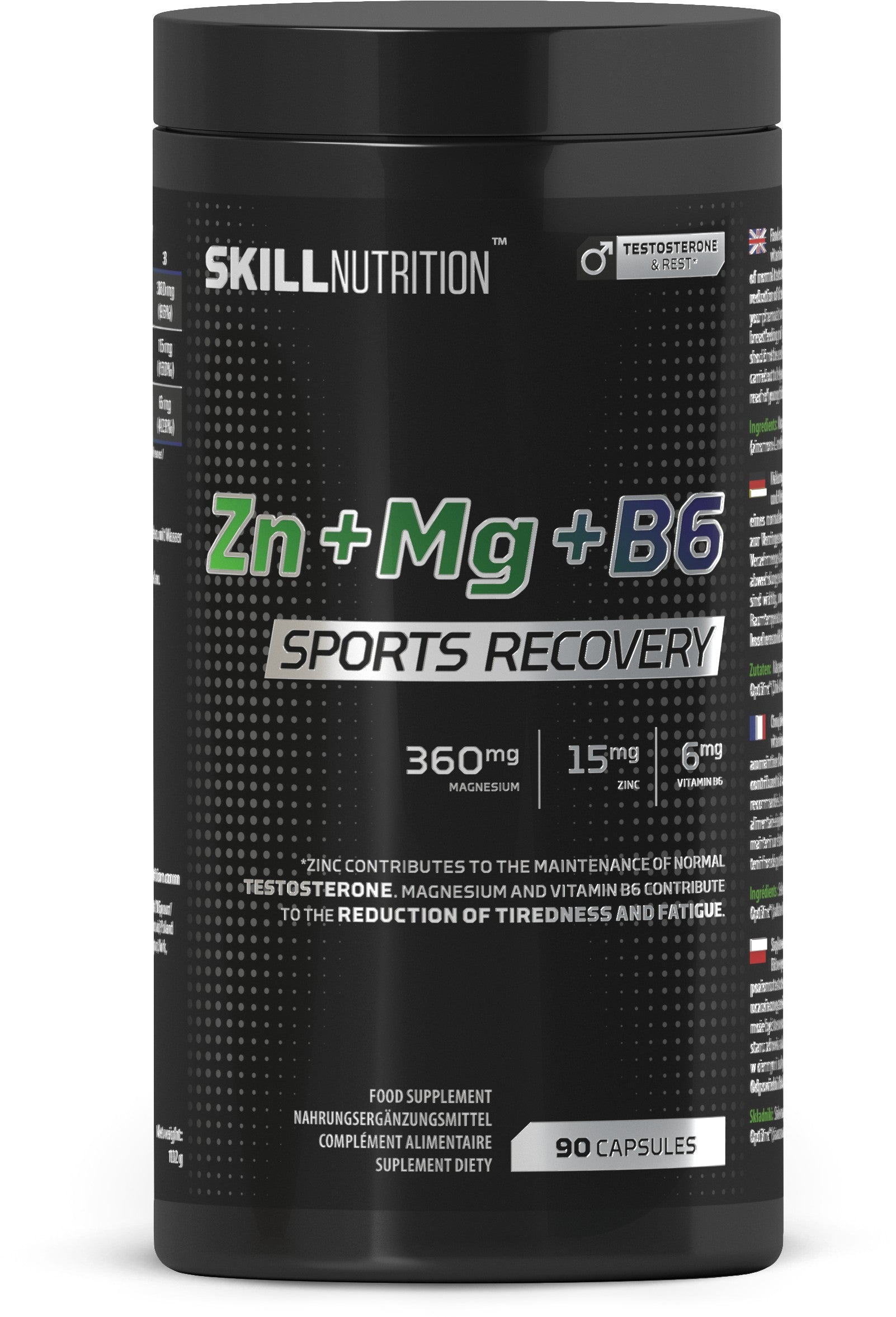 Zink + Magnesium + B6 – Återhämtning framsida