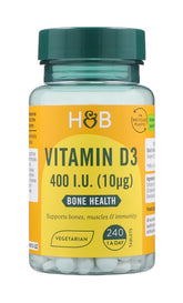 Holland & Barrett Vitamin D3 10mcg framsida