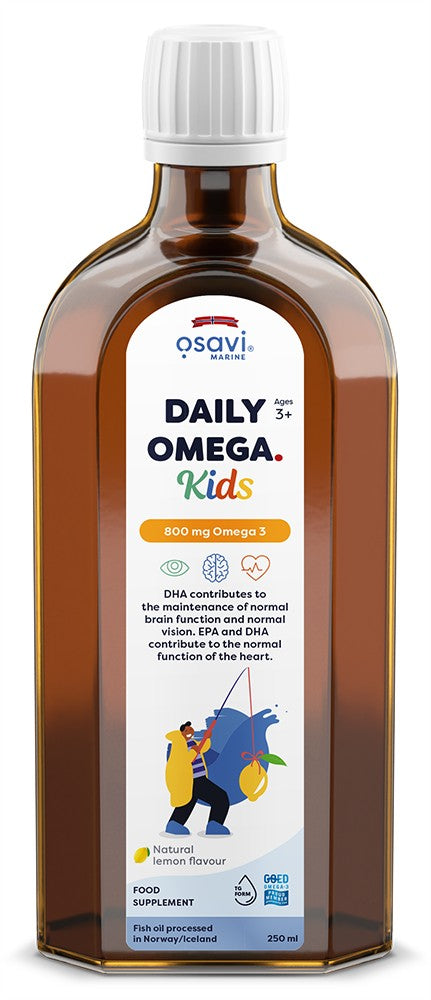 Daily Omega För Barn – Omega-3 Tillskott framsida