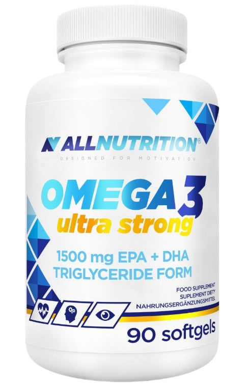 Omega 3 Ultra Strong – 90 kapslar baksida näringsfakta
