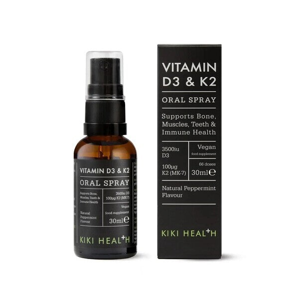 KIKI Health - Vitamin D3 & K2 Oral Spray - Natural Peppermint, 30 ml