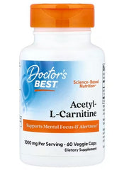 Doctor's Best - Acetyl L-Carnitine - 500mg - 60 Vcaps (KORT UDLØBSDATO 2026-09-30)