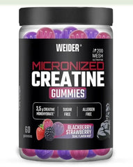 Micronized Creatine Gummies – Björnbär & Jordgubb baksida näringsfakta