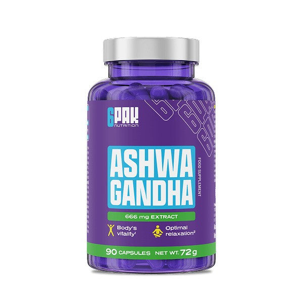 Ashwagandha – 90 kapslar baksida näringsinformation