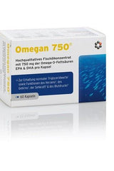 Omegan 750 högkvalitativt fiskoljekoncentrat för hjärthälsa och hjärnfunktion, 60 kapslar