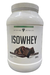 Trec Nutrition ISOWHEY protein powder, chocolate cream flavor, 2000g, high biological value for muscle growth.